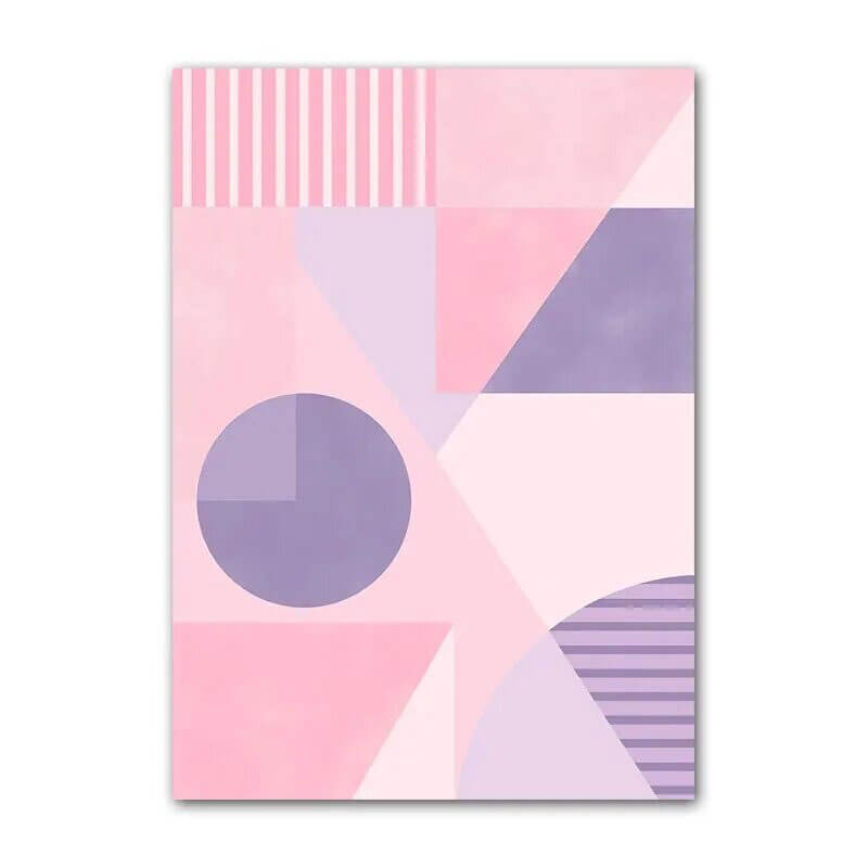 pastel purple minimalist art gallery wall canvas posters for room roomtery