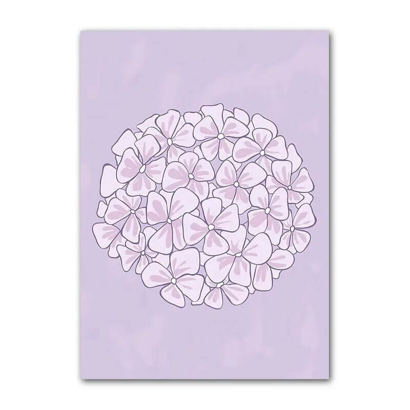 pastel purple minimalist art gallery wall canvas posters for room roomtery