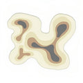 pastel irregular blob accent bedside rug roomtery