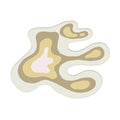 pastel irregular blob accent bedside rug roomtery