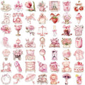 coquette aesthetic pastel pink color palette aesthetic girly cute sticker pack