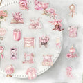 coquette aesthetic pastel pink color palette aesthetic girly cute sticker pack