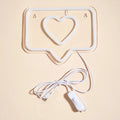 cute pink color like button shaped wall neon sign with acrylic plate base roomtery