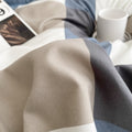 plaid pattern aesthetic duvet cover and shams set with bed sheet bedding set roomtery