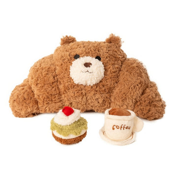 bear croissant terry plush aesthetic toy