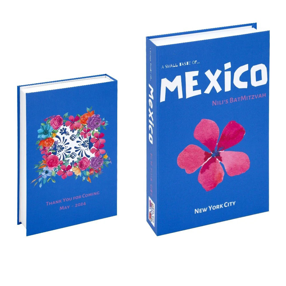mexico bright preppy aesthetic cities print fake book storage box roomtery