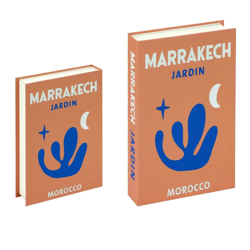 marrakech bright preppy aesthetic cities print fake book storage box roomtery