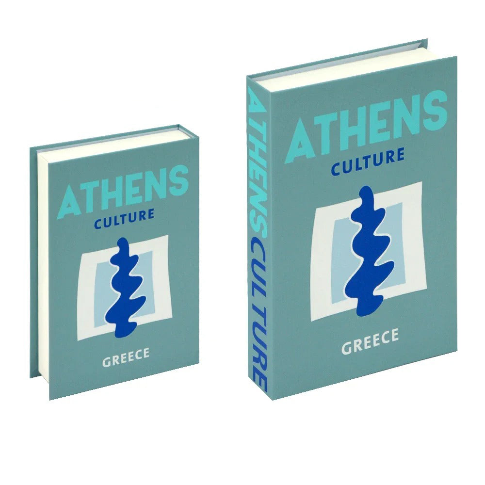 athens bright preppy aesthetic cities print fake book storage box roomtery