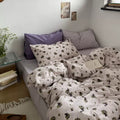 purple grape vine print vintage aesthetic bedding set roomtery