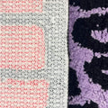 cute purple magic ball tufted accent throw rug for witchcore aesthetic