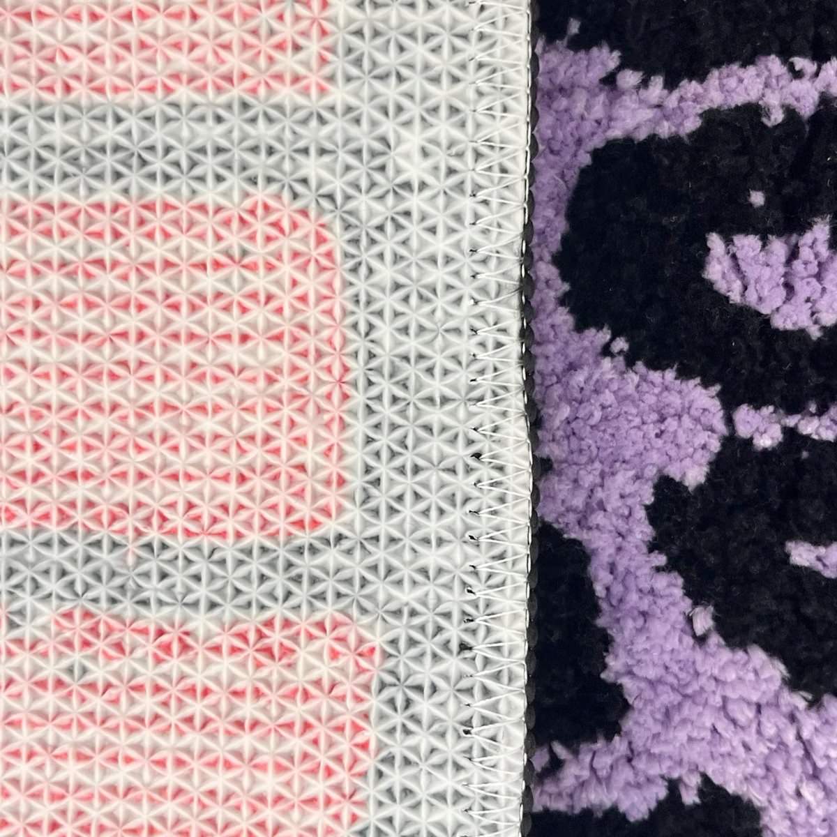 cute purple magic ball tufted accent throw rug for witchcore aesthetic