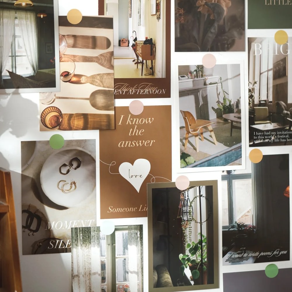 vintage aesthetic quiet life wall collage poster card prints roomtery aesthetic room decor