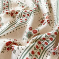 vintage brown floral print aesthetic bedding duvet cover set roomtery