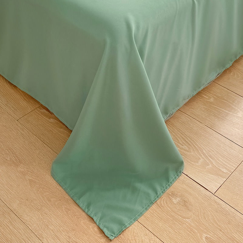 sage green aesthetic striped bedding duvet cover set roomtery aesthetic room decor