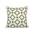 sage green embroidery throw pillow cover