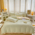ruffle aesthetic bedding duvet cover set vanilla girl room decor roomtery