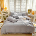 ruffle aesthetic bedding duvet cover set vanilla girl room decor roomtery
