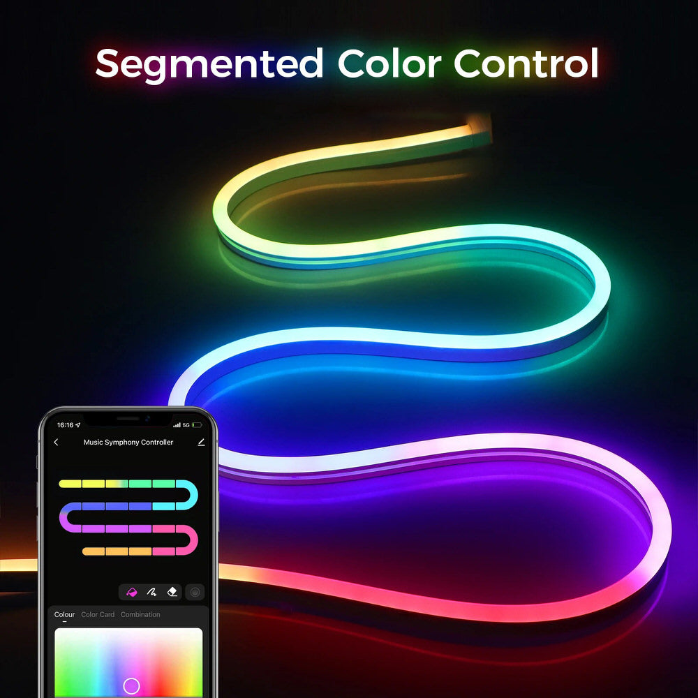 led strip rope neon lights flexible multicolor led light strips