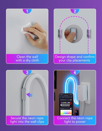 neon rope led lights strip remote controlled dream lights roomtery