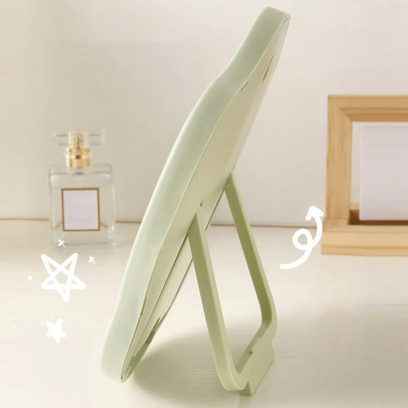 irregular squiggly aesthetic makeup table mirror roomtery