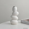 modern aesthetic room decor metallic stones shaped ceramic vase roomtery