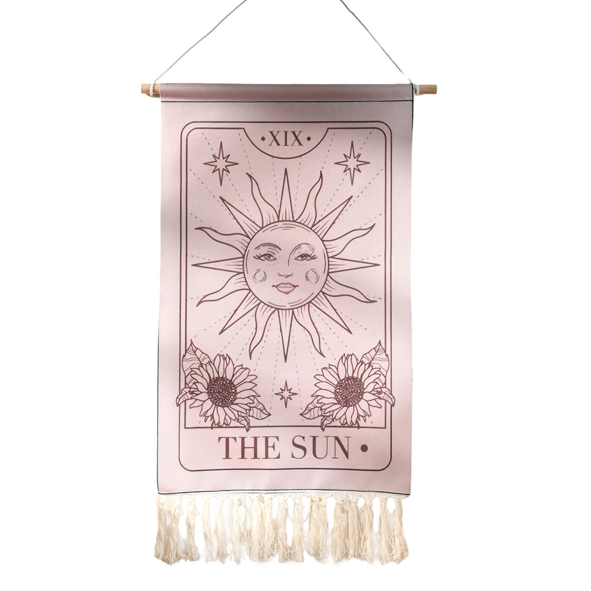 the sun tarot aesthetic wall hanging tapestry