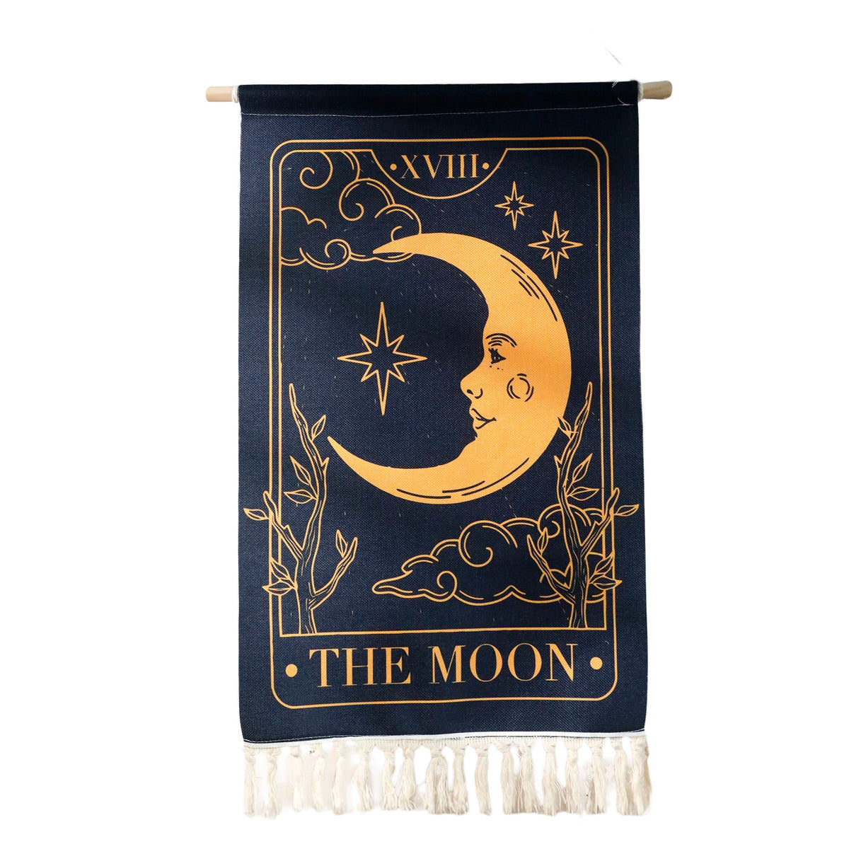 the moon tarot aesthetic wall hanging tapestry