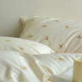 swallow bird print pastel aesthetic bedding duvet cover set