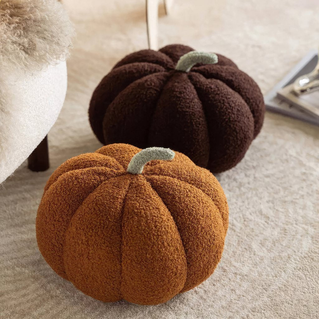 terry pumpkin decorative fall aesthetic throw pillow cushion