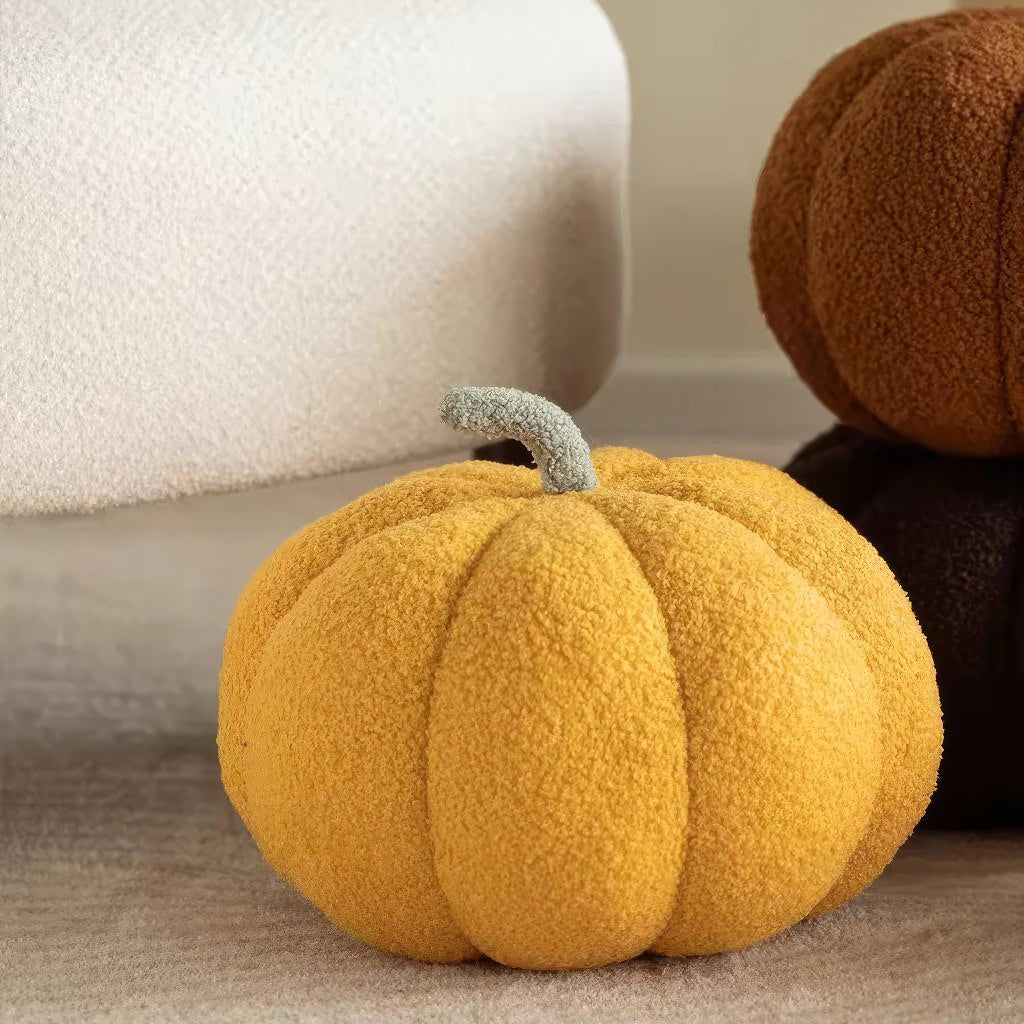 terry pumpkin decorative fall aesthetic throw pillow cushion