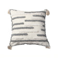 textured tufted stripe throw pillow cover