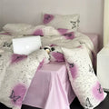 vintage butterflies coquette print y2k aesthetic bedding duvet cover set roomtery room decor