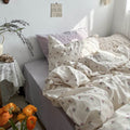 vintage little purple flowers print grandma aesthetic bedding set