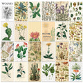 vintage cottagecore aesthetic floral print wall collage cards kit