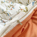 vintage aesthetic bedding duvet cover set red berries print roomtery bedroom decor