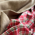 red plaid bedding duvet cover set for vintage cottagecore aesthetic rooms