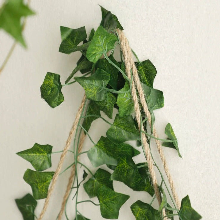 wall hanging decorative shelf for crystals with ivy vines and leds roomtery aesthetic room decor