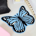 y2k aesthetic room decor blue butterfly throw accent rug roomtery