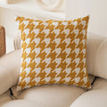 embroidered yellow dogtooth pastel aesthetic cushion pillow cover roomtery room decor