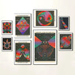 Trippy Rainbow Vaporwave Canvas Posters