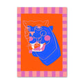 Abstract Pink Leopard Eyes Hand Heart Tiger Flower Wall Art Print Canvas Painting Nordic Poster Decor Pictures aesthetic posters roomtery