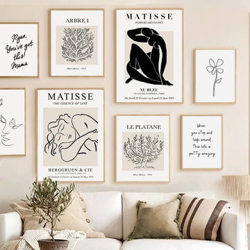 Outline Art & Quotes Canvas Posters