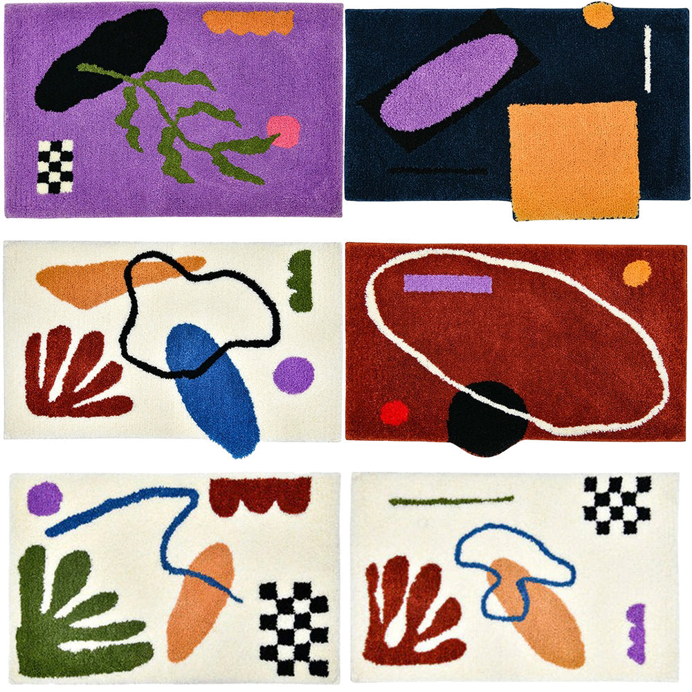 http://roomtery.com/cdn/shop/products/abstract-lines-and-shapes-matisse-cut-outs-fluffy-accent-rug-roomtery1.jpg?v=1639049404