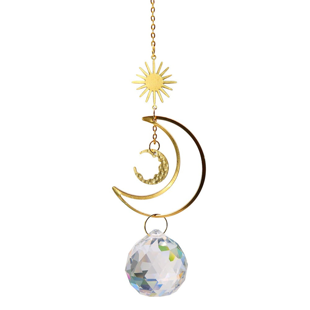 fairycore aesthetic light catcher sun and moon crystal roomtery
