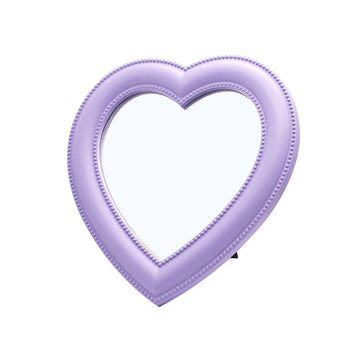 aesthetic decor heart shaped mirror roomtery
