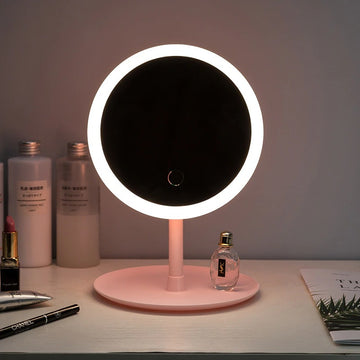 Halo Pink Round Makeup Mirror