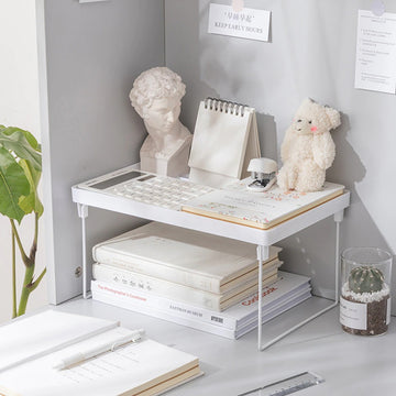 White Desktop Shelf Organizer