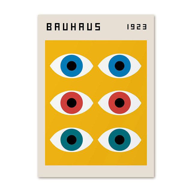 bauhaus modern gallery wall art canvas posters wall decor roomtery
