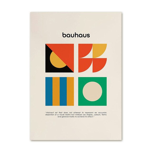 bauhaus modern gallery wall art canvas posters wall decor roomtery