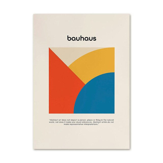 bauhaus modern gallery wall art canvas posters wall decor roomtery